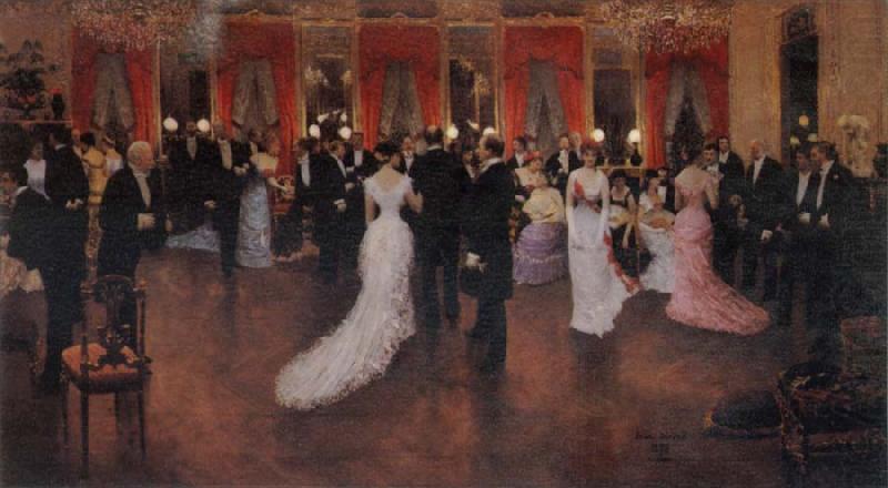 An Evening Soiree, Jean Beraud